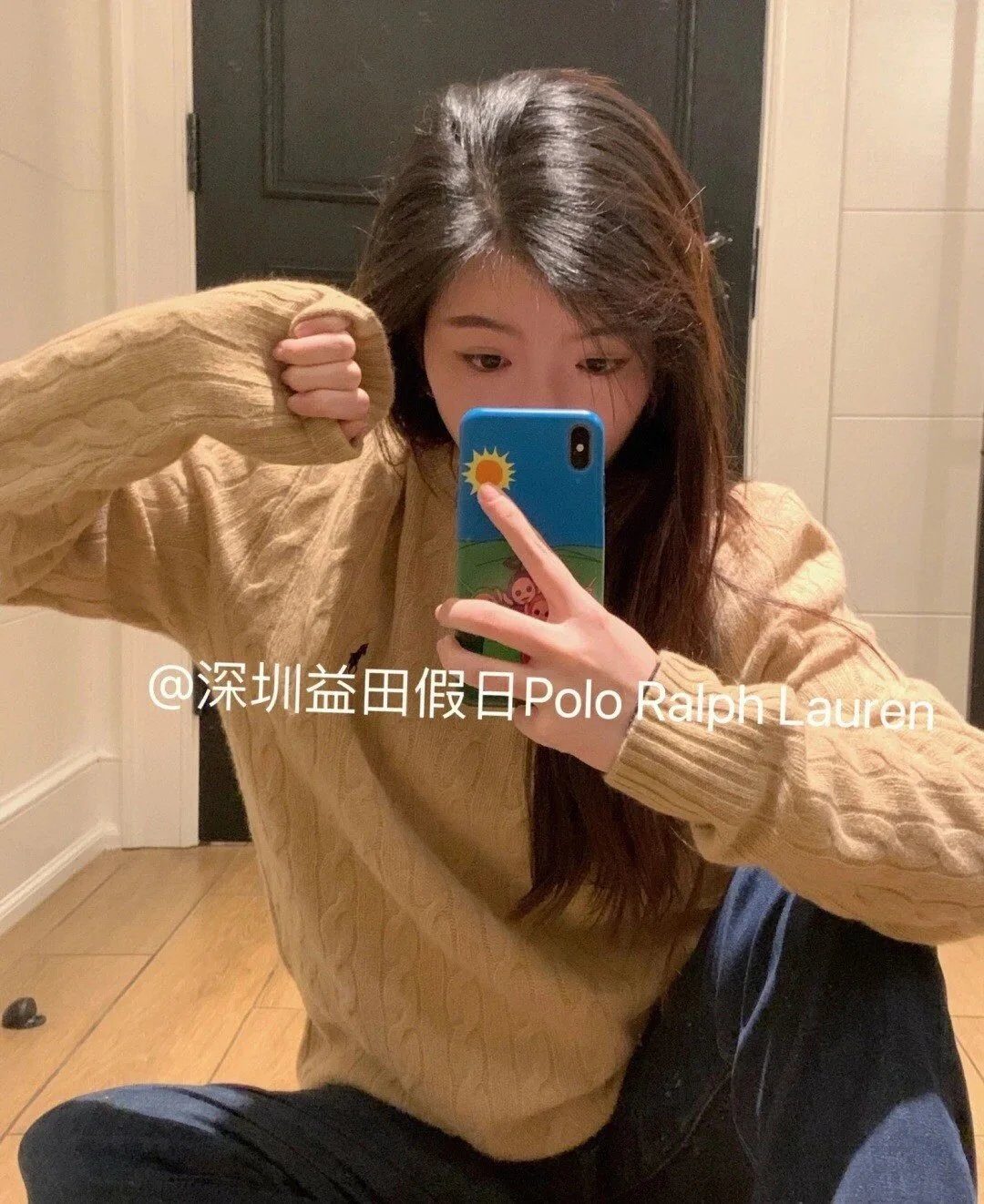Ralph Lauren Women's Beige Cable Knit Oversized Sweater - Buy at OopBuy