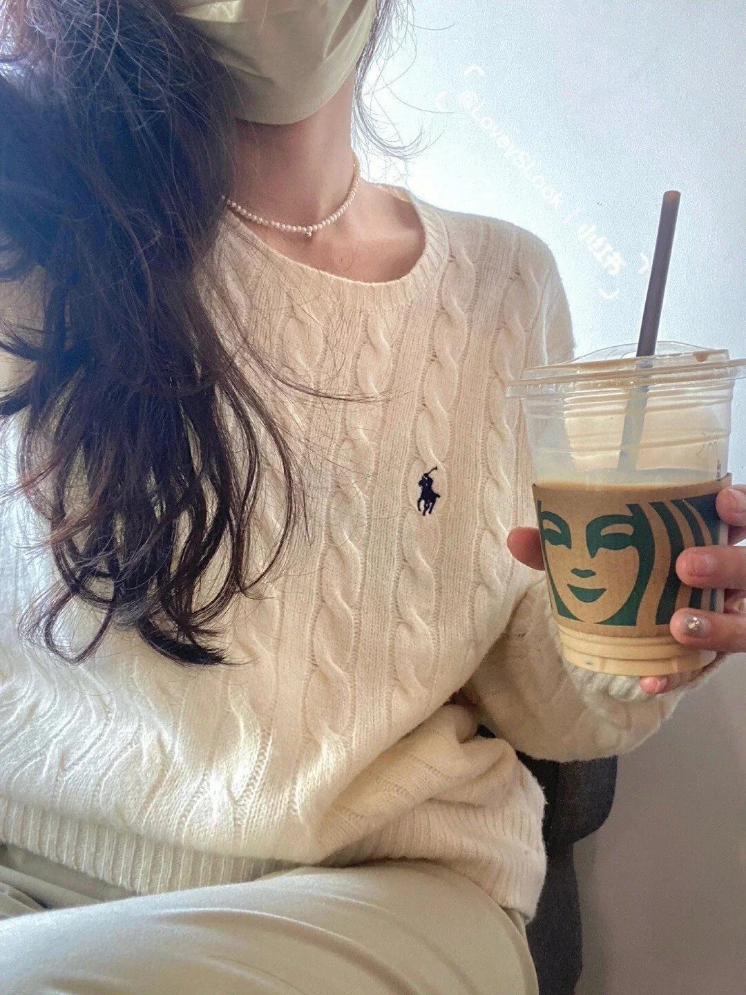 Ralph Lauren Women's Cream Cable Knit Crewneck Sweater - Buy at OopBuy