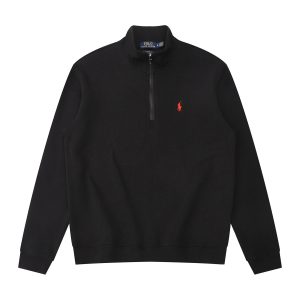 Polo Ralph Lauren Men’s Black Quarter-Zip Pullover Sweater