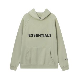 Essentials Sage Green Pullover Hoodie Men Women