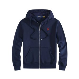 Ralph Lauren Men’s Navy Zip-Up Hoodie with Polo Logo