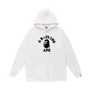 BAPE A Bathing Ape White Graphic Pullover Hoodie