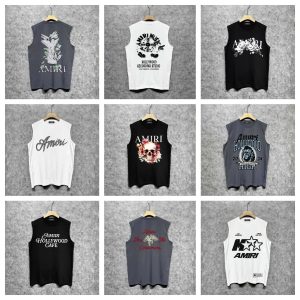 Amiri Sleeveless Graphic Cotton T-Shirt Luxury Streetwear
