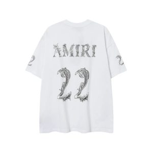 Amiri Logo 22 White Graphic T-Shirt