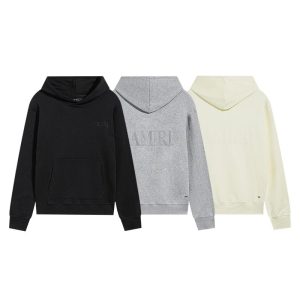 Amiri Men’s Oversized Logo Pullover Hoodie