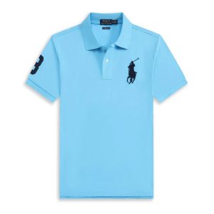 Ralph Lauren Men’s Blue Polo Shirt Short Sleeve