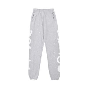 Sp5der Grey Graphic Print Jogger Sweatpants