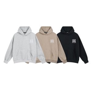 Amiri Logo Pullover Hoodie Streetwear Sweatshirt for Men