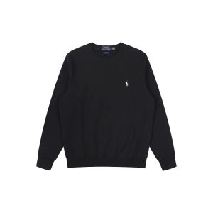 Ralph Lauren Black Pony Logo Crewneck Sweatshirt Long Sleeve