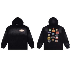 Amiri Black Patch Graphic Hoodie Streetwear