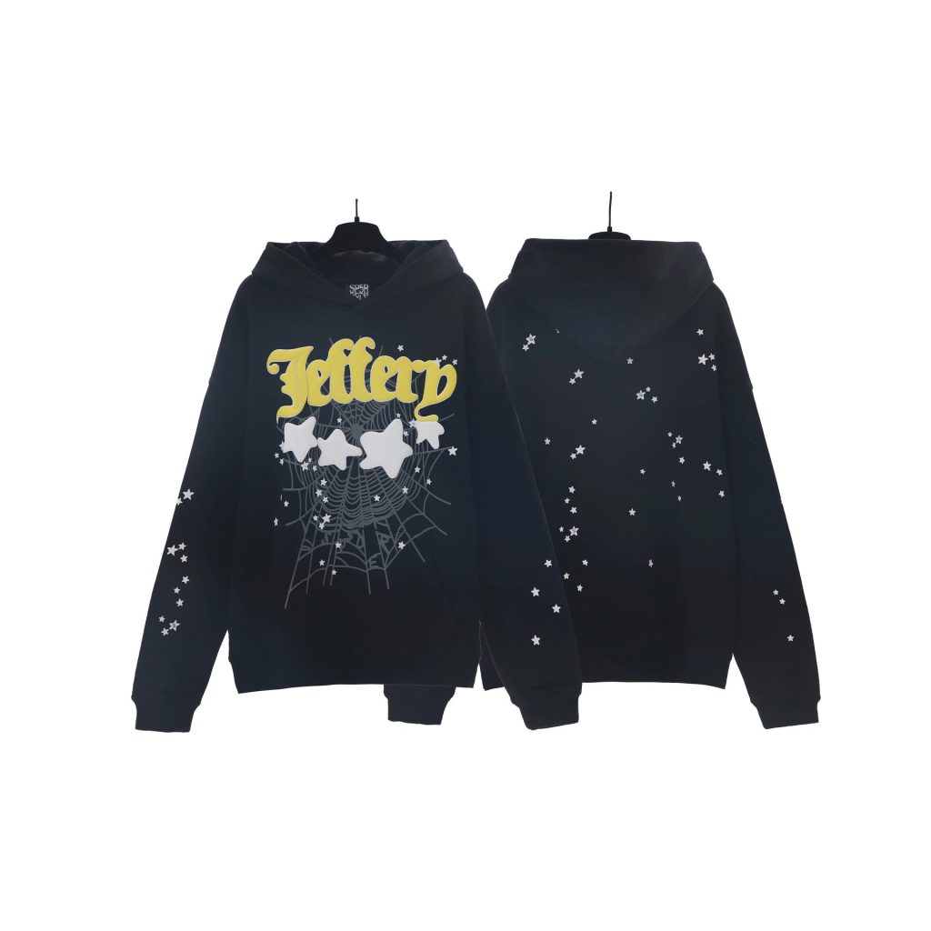 Sp5der Hellboy Graphic Spider Web Black Hoodie - Buy at OopBuy