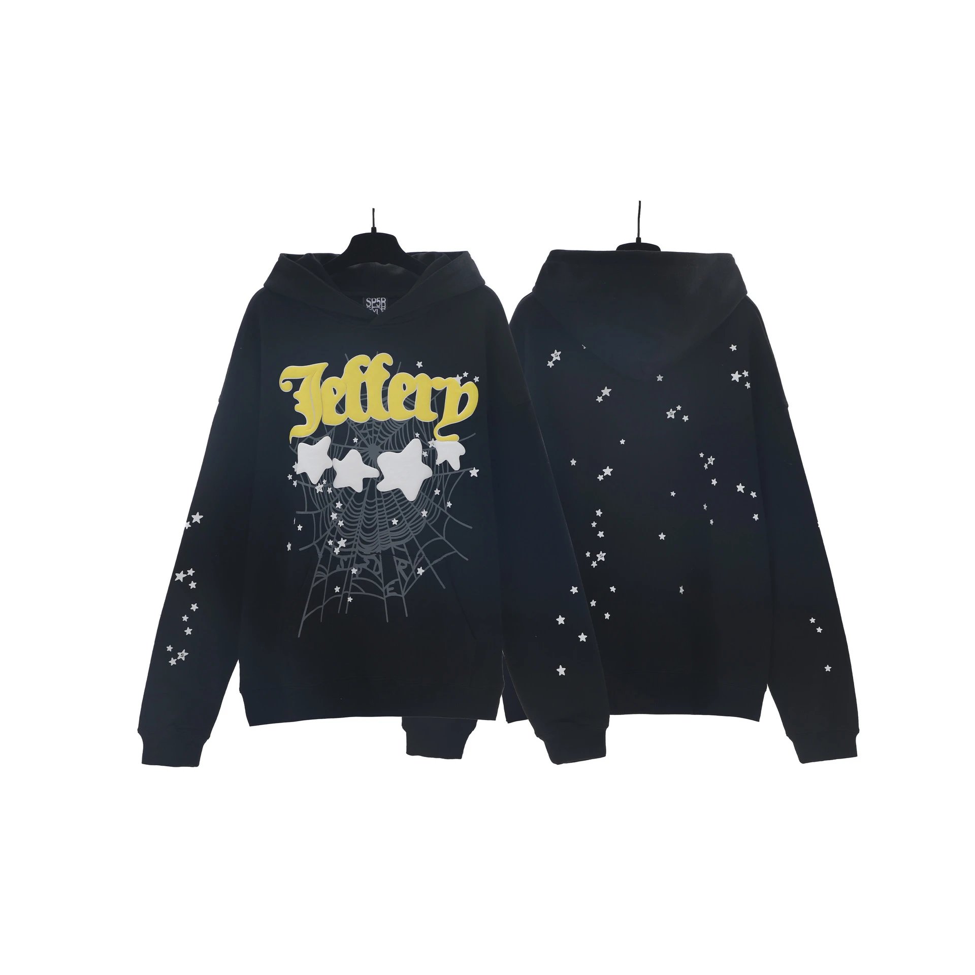 Sp5der Hellboy Graphic Spider Web Black Hoodie - Buy at OopBuy
