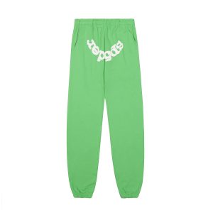 Sp5der Green Logo Graphic Jogger Pants