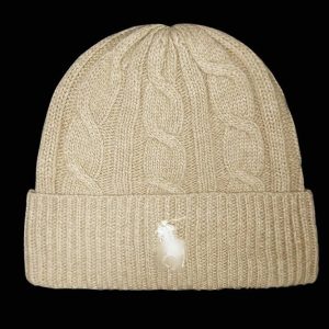 Ralph Lauren Cable Knit Cuff Beanie Hat