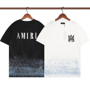 Amiri Gradient Spray Logo Cotton T-Shirt