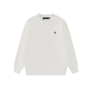 Ralph Lauren Men’s White Crewneck Sweater