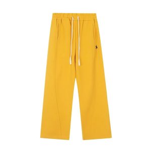 Polo Ralph Lauren Yellow Drawstring Wide Leg Pants