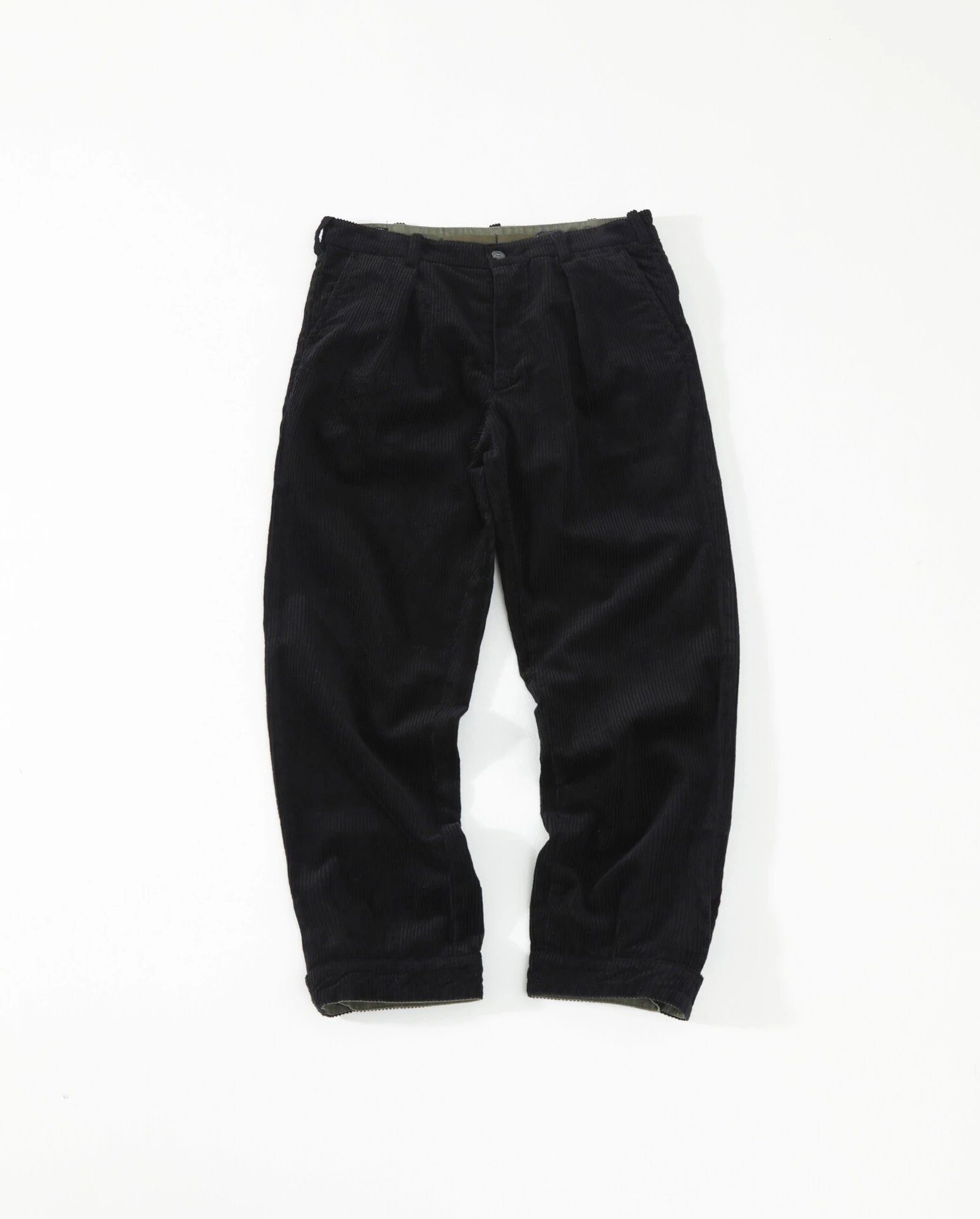 Ralph Lauren Men's Black Corduroy Tapered Casual Pants - Buy at OopBuy