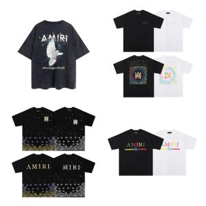 Amiri Graphic Cotton T-Shirt Black White Streetwear