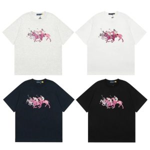 Ralph Lauren Polo Horse Print Cotton T-Shirt