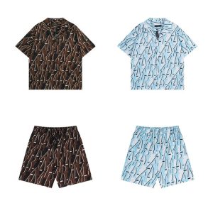 Amiri Monogram Print Short Sleeve Shirt
