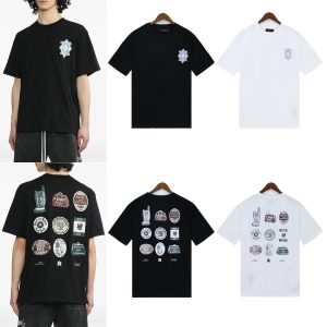 Amiri Graphic Logo Cotton T-Shirt Black White