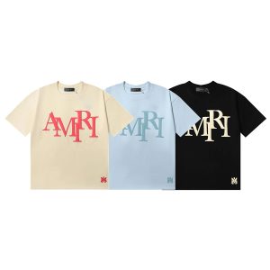Amiri Logo Print Cotton Short Sleeve T-Shirt