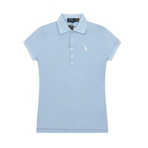 Ralph Lauren Women’s Light Blue Short Sleeve Polo Shirt