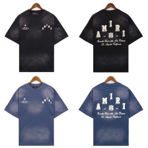 Amiri Logo Graphic Washed Cotton T-Shirt Men