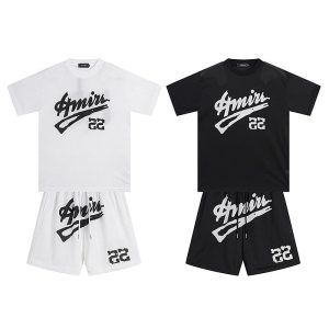 Amiri Logo T-Shirt and Shorts Set Men 22 Print
