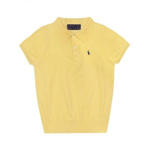 Ralph Lauren Yellow Short Sleeve Knit Polo Shirt