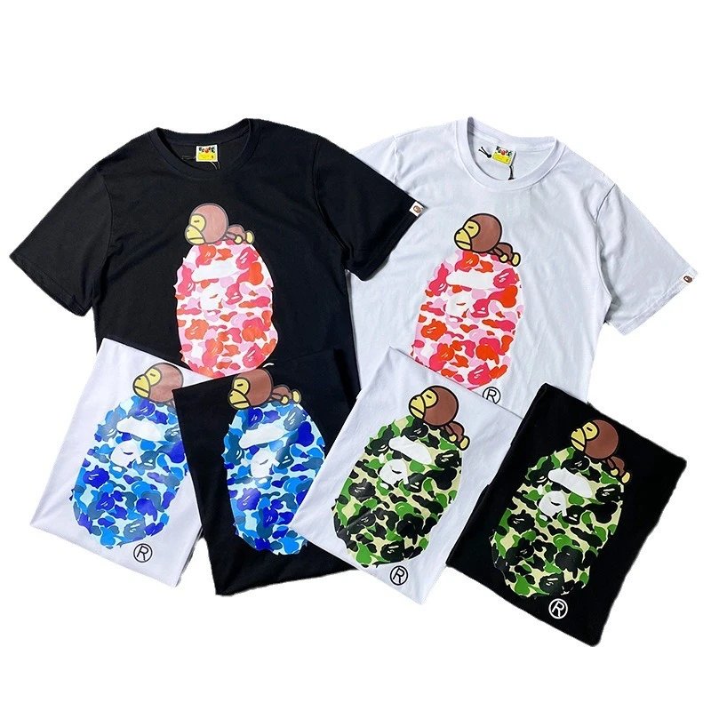 A Bathing Ape BAPE 2024 Cartoon Graphic Cotton T-Shirt Collection - Buy at OopBuy