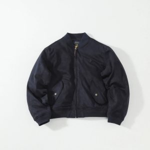 Ralph Lauren Men’s Navy Blue Full-Zip Bomber Jacket