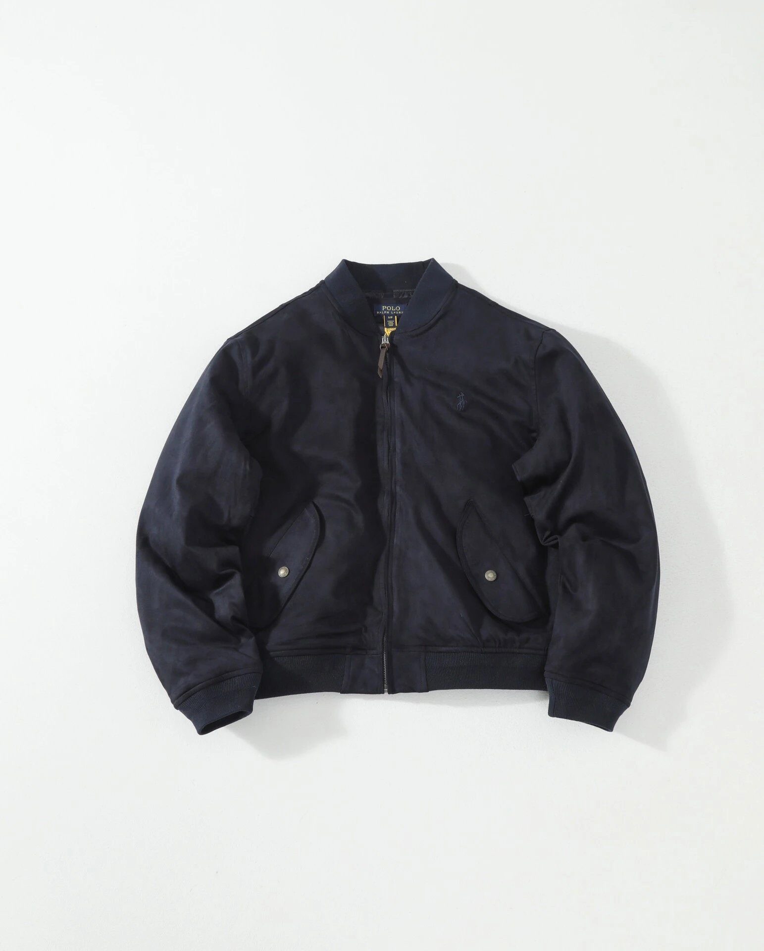 Ralph Lauren Men's Navy Blue Full-Zip Bomber Jacket - Buy at OopBuy