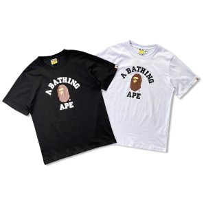 A Bathing Ape Graphic Logo T-Shirt Unisex Cotton Streetwear