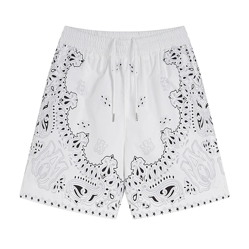Amiri White Bandana Paisley Print Drawstring Shorts - Buy at OopBuy