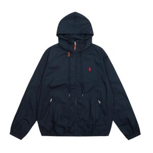 Ralph Lauren Men’s Navy Hooded Windbreaker Jacket