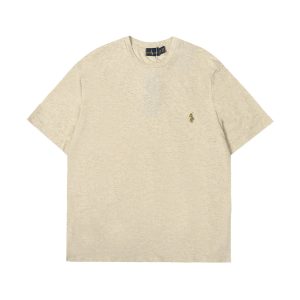 Ralph Lauren Men’s Beige Crew Neck Logo T-Shirt