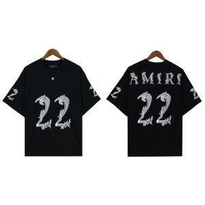 Amiri 22 Graphic Black Oversized T-Shirt