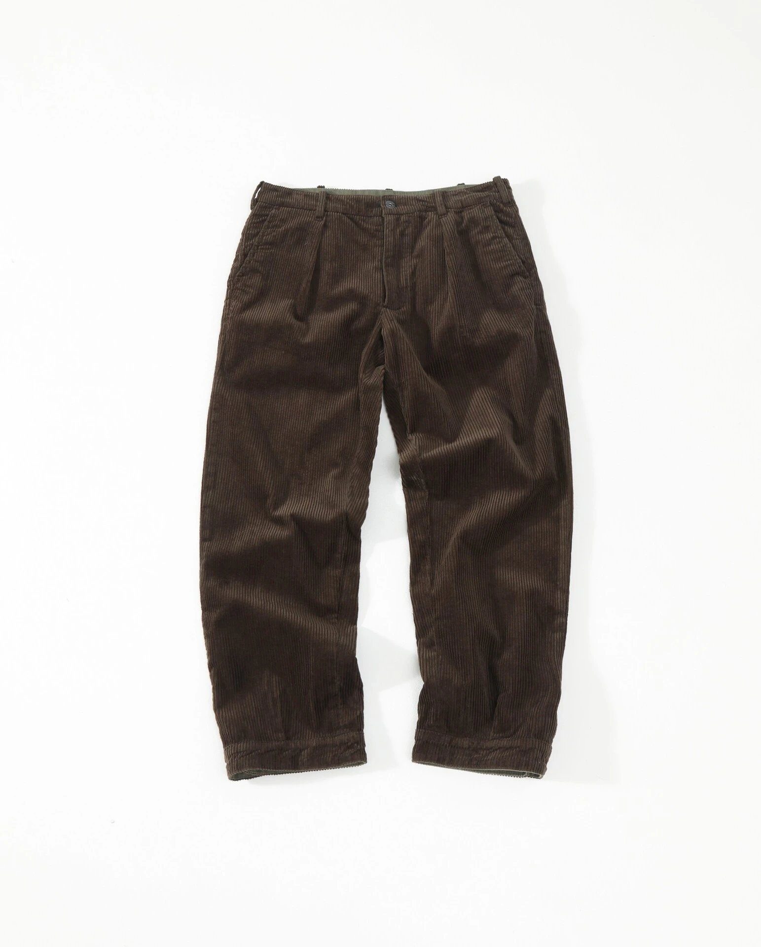Ralph Lauren Men's Brown Corduroy Pleated Pants - Buy at OopBuy