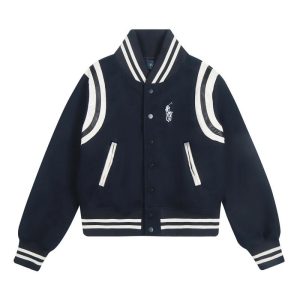 Ralph Lauren Men’s Navy Varsity Bomber Jacket