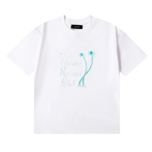 Amiri White Palm Tree Graphic Cotton T-Shirt