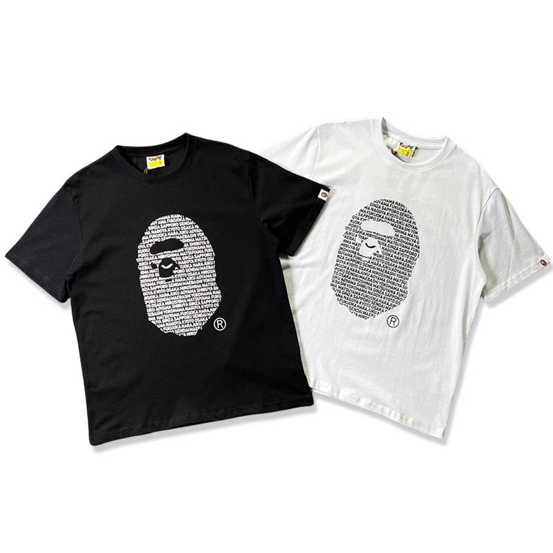A Bathing Ape A Bathing Ape BAPE Ape Head Graphic T-Shirt Black White - Buy at OopBuy