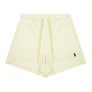 Polo Ralph Lauren Cream Drawstring Logo Shorts