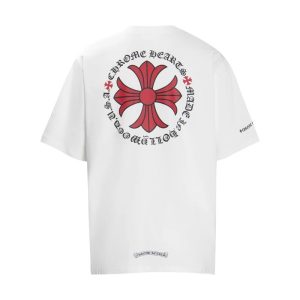 Chrome Hearts Floral Cross White T-Shirt
