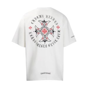 Chrome Hearts White Graphic Logo T-Shirt Short Sleeve