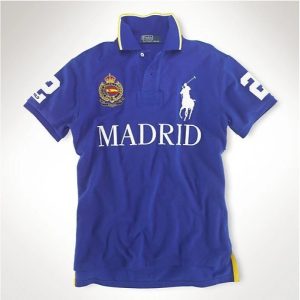 Ralph Lauren Madrid Blue Embroidered Polo Shirt
