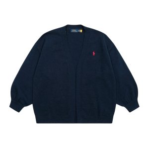 Polo Ralph Lauren Men’s Navy V-Neck Cardigan Sweater
