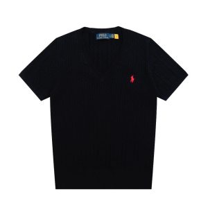 Ralph Lauren Men’s Black Short Sleeve Knit Sweater