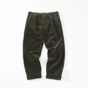 Ralph Lauren Men’s Olive Corduroy Pleated Tapered Pants